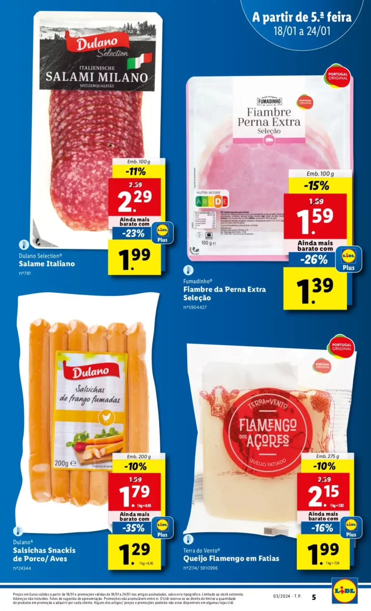 Antevis&atilde;o Folheto LiDL Novidades (a partir de 18 janeiro)