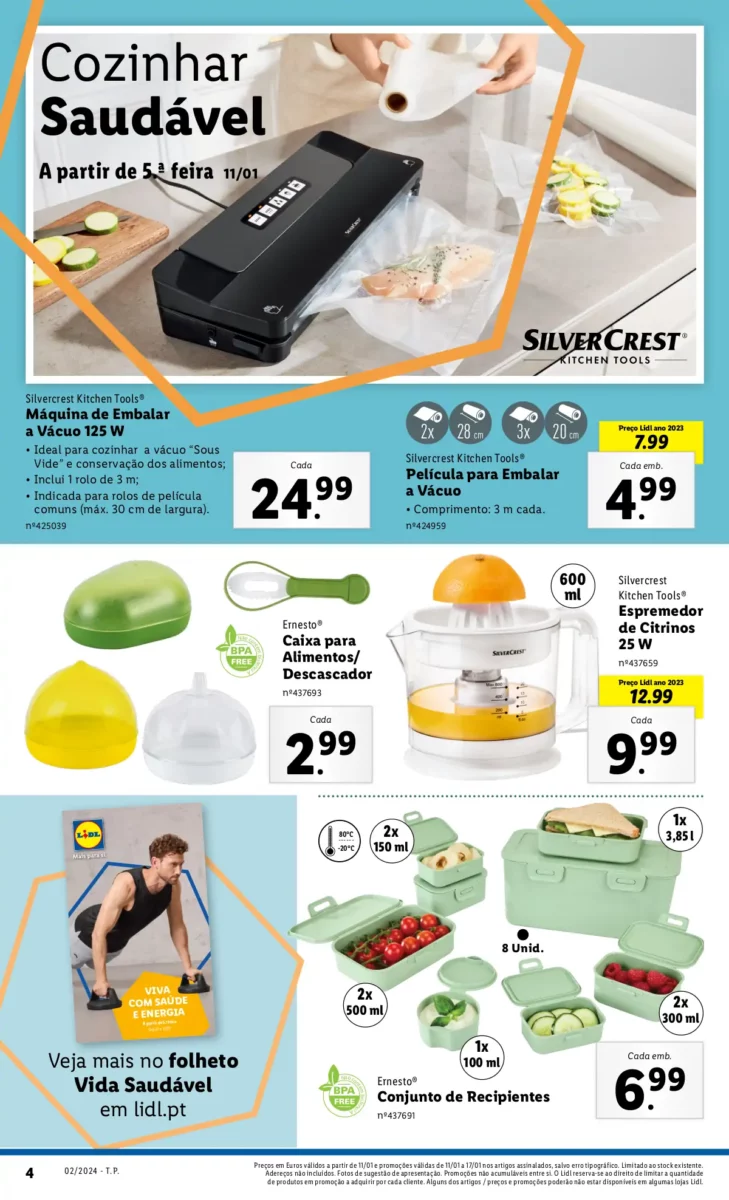 Antevis&atilde;o Folheto LiDL Novidades (a partir de 11 janeiro)