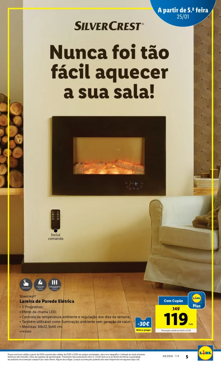 Antevis&atilde;o Folheto LiDL Novidades (a partir de 25 janeiro)