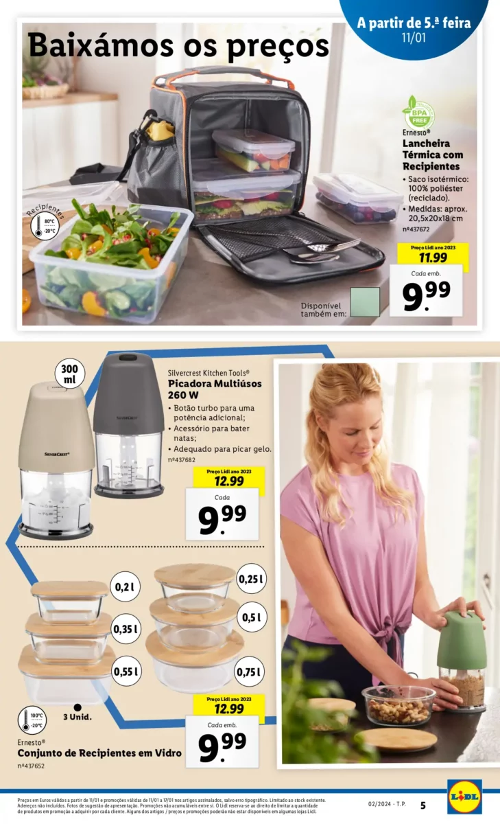 Antevis&atilde;o Folheto LiDL Novidades (a partir de 11 janeiro)