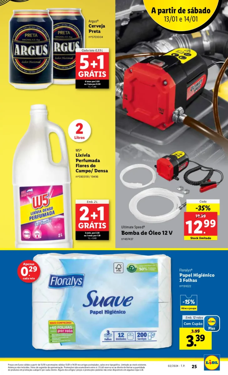Antevis&atilde;o Folheto LiDL Fim-de-semana (13 e 14 janeiro)