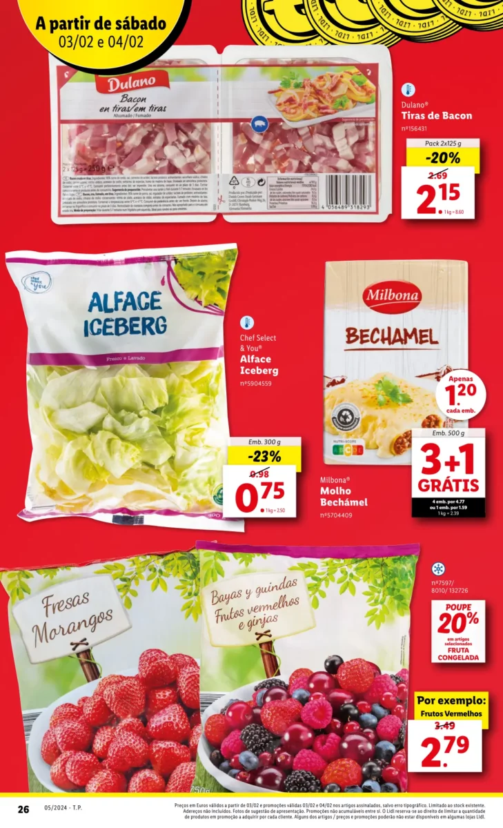 Antevis&atilde;o Folheto LiDL Fim-de-semana (3 e 4 fevereiro)