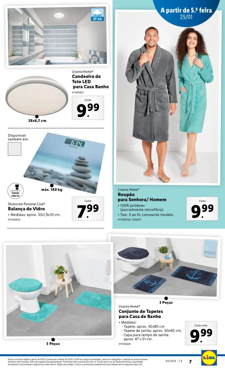 Antevis&atilde;o Folheto LiDL Novidades (a partir de 25 janeiro)