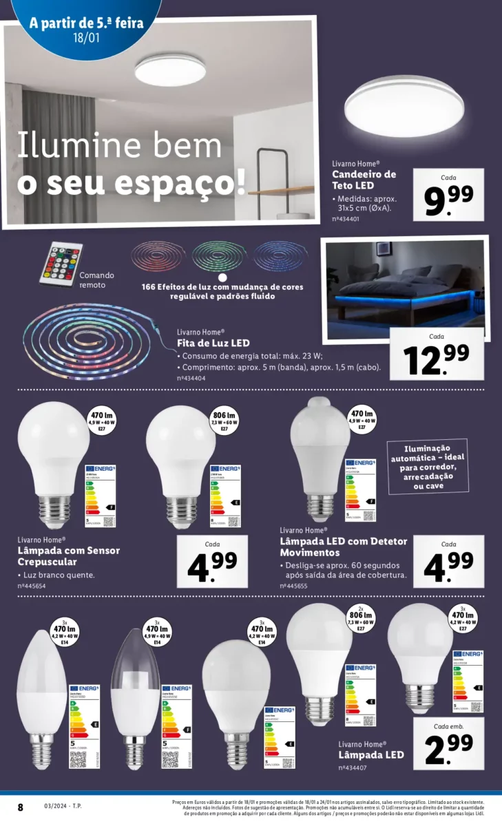 Antevis&atilde;o Folheto LiDL Novidades (a partir de 18 janeiro)