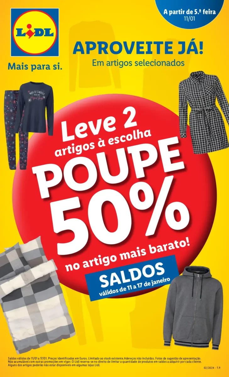 Antevis&atilde;o Folheto LiDL Novidades (a partir de 11 janeiro)