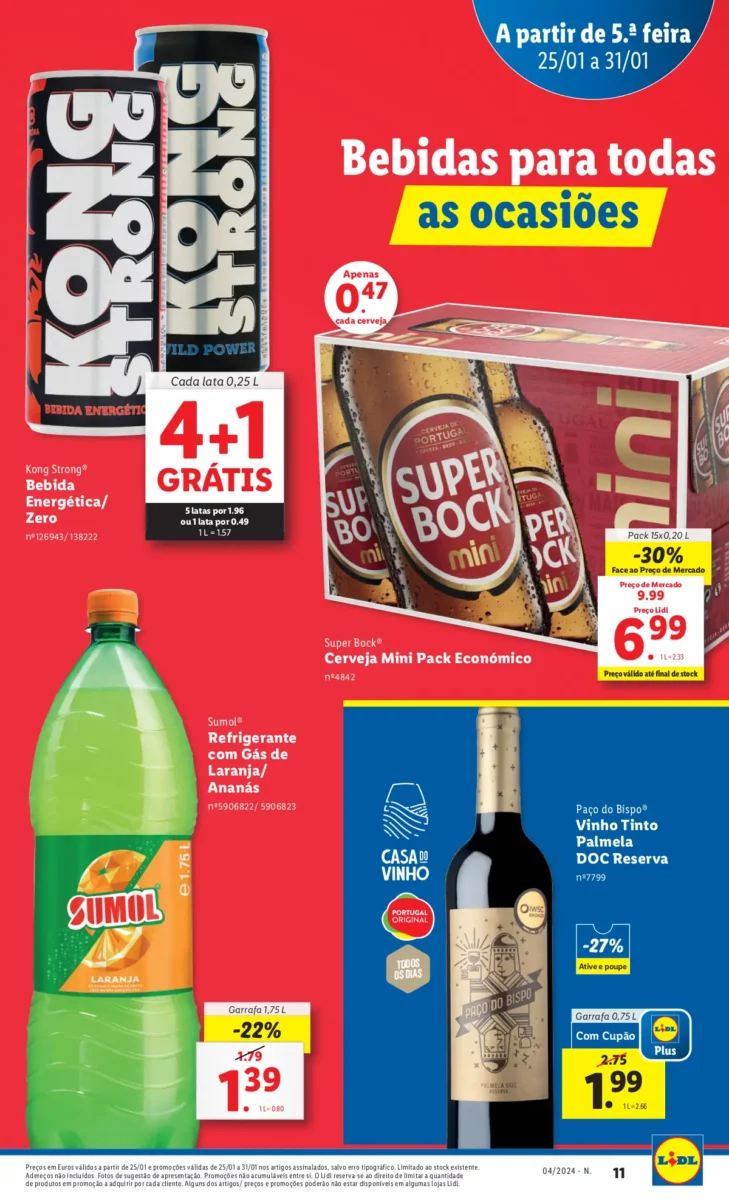 Antevis&atilde;o Folheto LiDL Promo&ccedil;&otilde;es (25 a 31 janeiro)