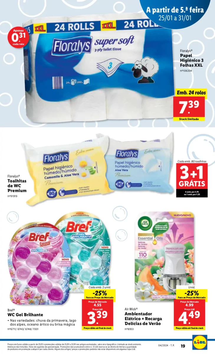 Antevis&atilde;o Folheto LiDL Promo&ccedil;&otilde;es (25 a 31 janeiro)