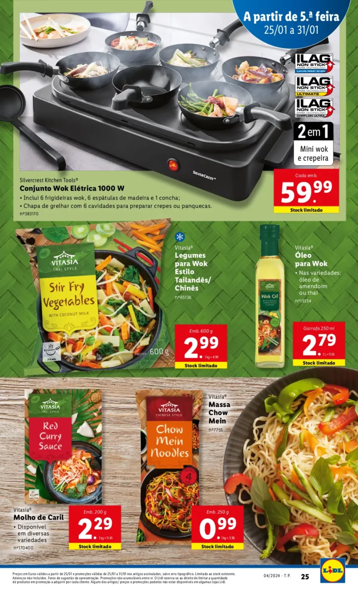 Antevis&atilde;o Folheto LiDL Promo&ccedil;&otilde;es (25 a 31 janeiro)