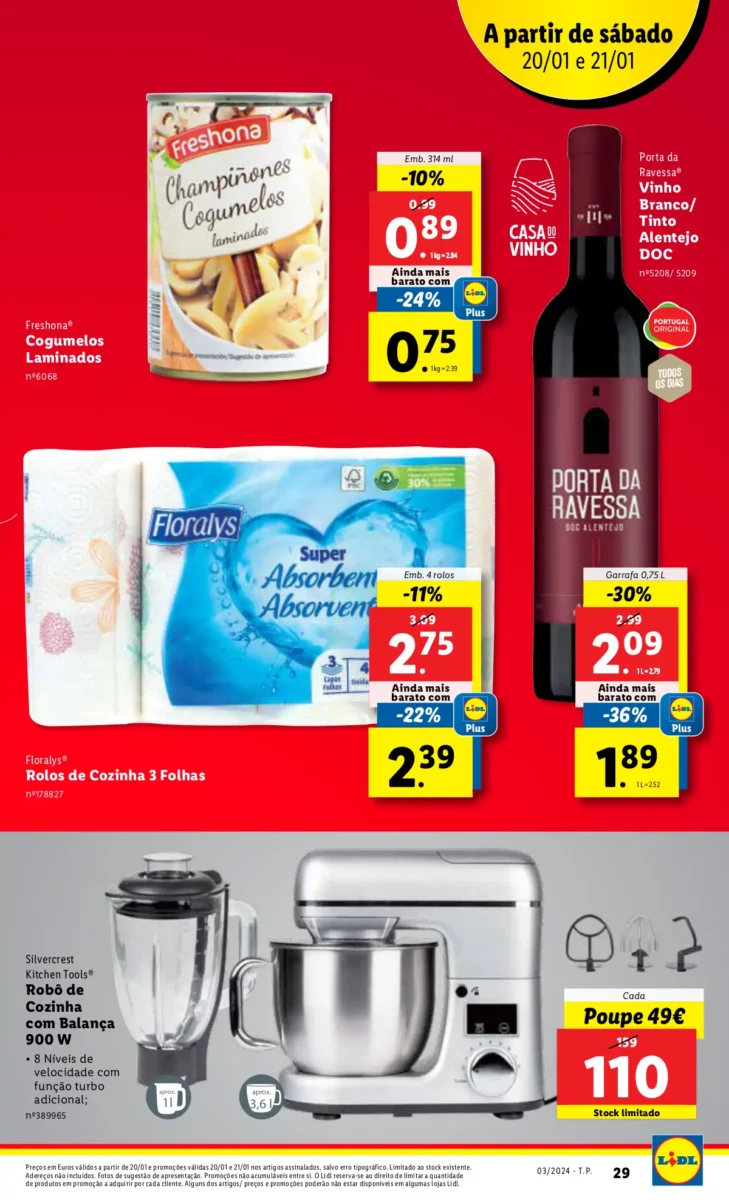 Antevis&atilde;o Folheto LiDL Promo&ccedil;&otilde;es (18 a 24 janeiro)