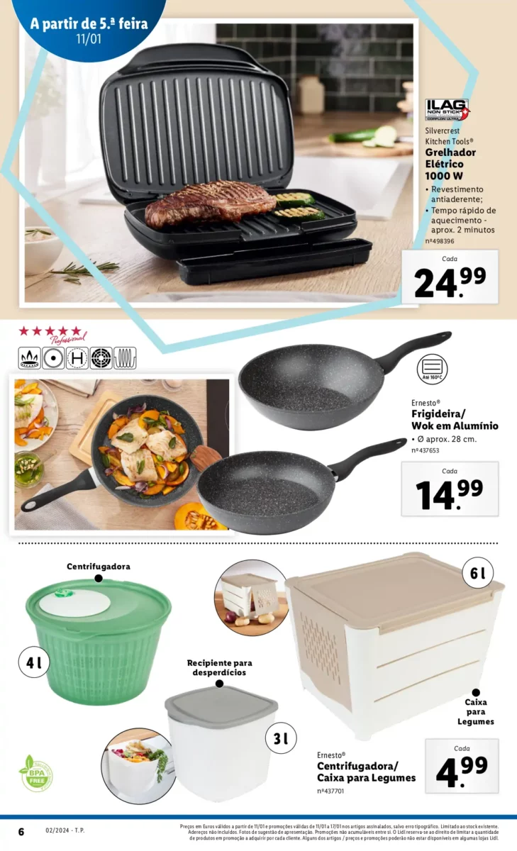 Antevis&atilde;o Folheto LiDL Promo&ccedil;&otilde;es (11 a 17 janeiro)