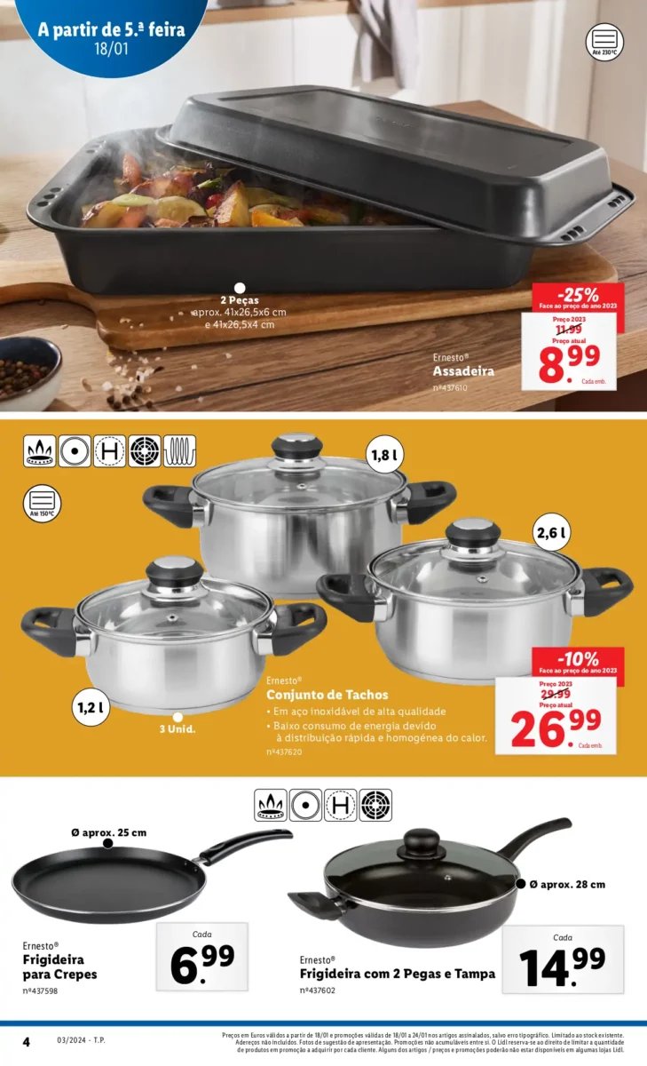 Antevis&atilde;o Folheto LiDL Promo&ccedil;&otilde;es (18 a 24 janeiro)
