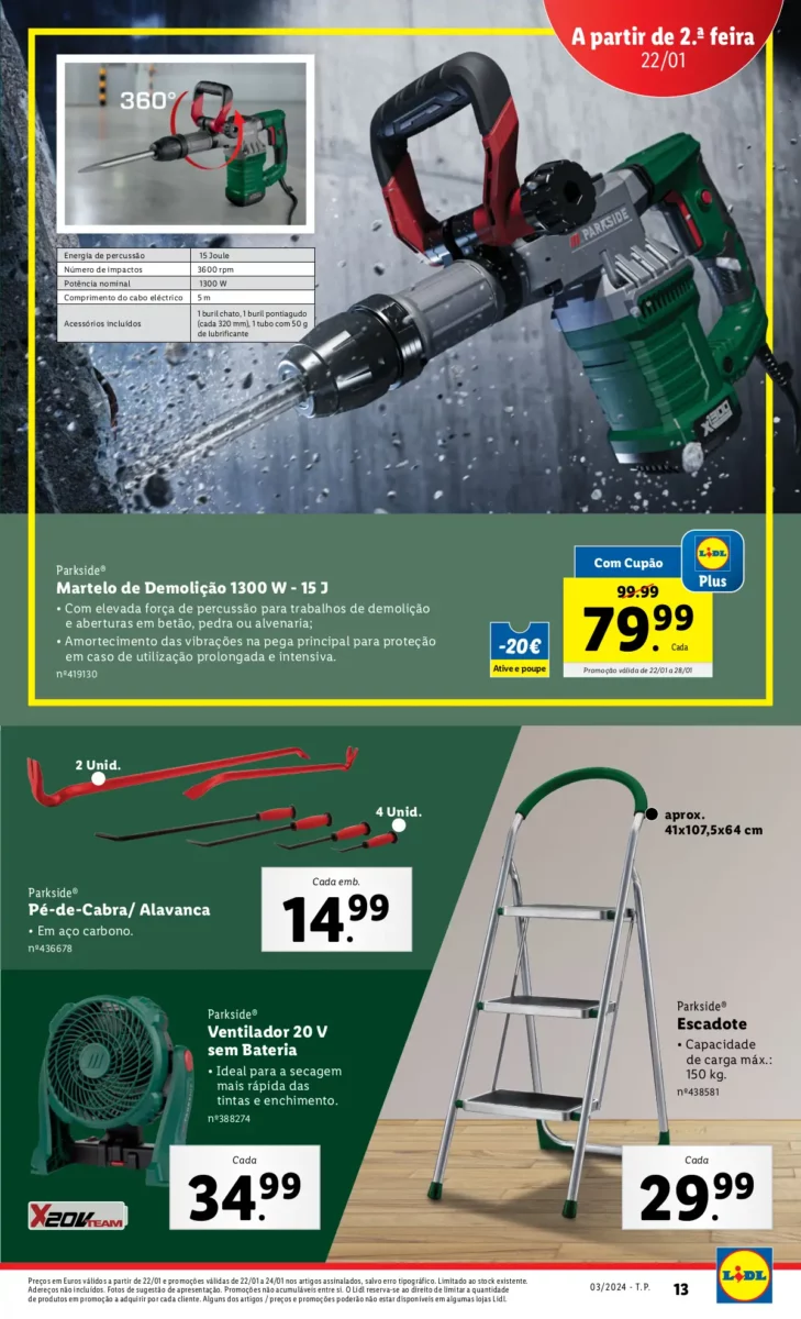 Antevis&atilde;o Folheto LiDL Promo&ccedil;&otilde;es (18 a 24 janeiro)