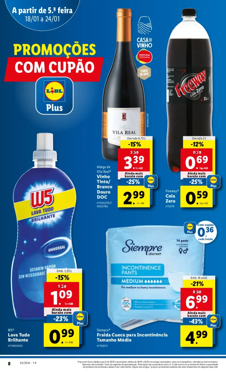 Antevis&atilde;o Folheto LiDL Promo&ccedil;&otilde;es (18 a 24 janeiro)