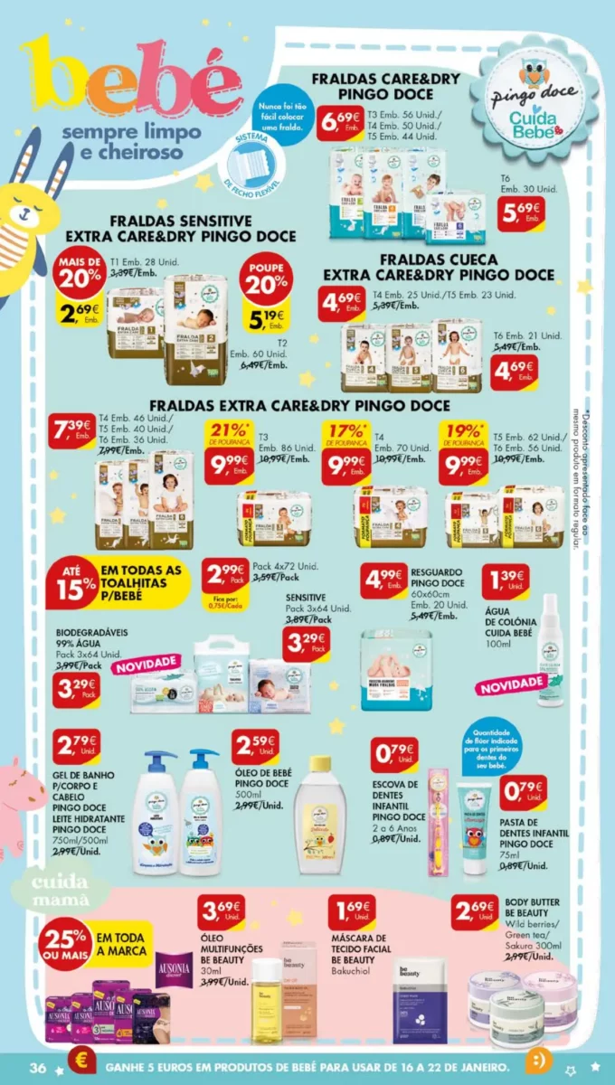 Antevis&atilde;o Folheto Pingo Doce (16 a 22 janeiro)