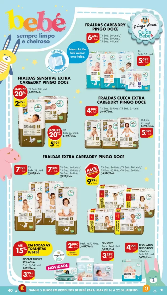 Antevis&atilde;o Folheto Pingo Doce (5 a 8 janeiro)