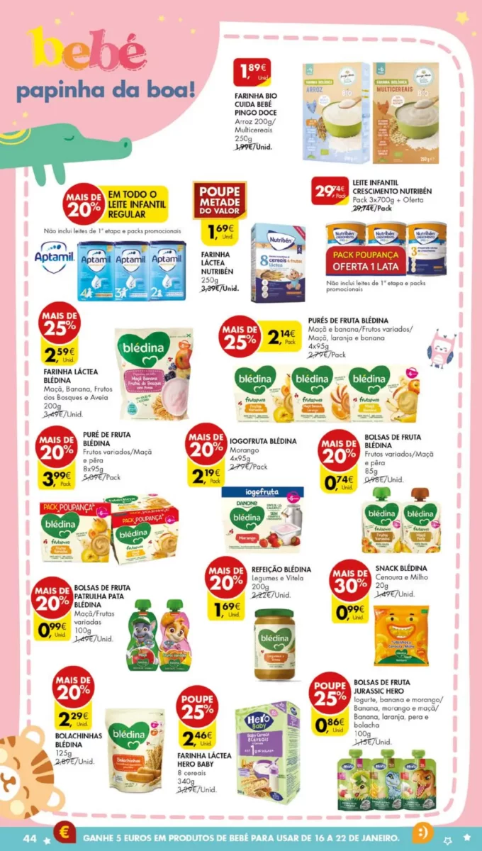 Antevis&atilde;o Folheto Pingo Doce (5 a 8 janeiro)