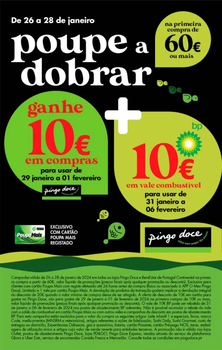 Antevis&atilde;o Folheto Pingo Doce fim-de-semana (26 a 29 janeiro)