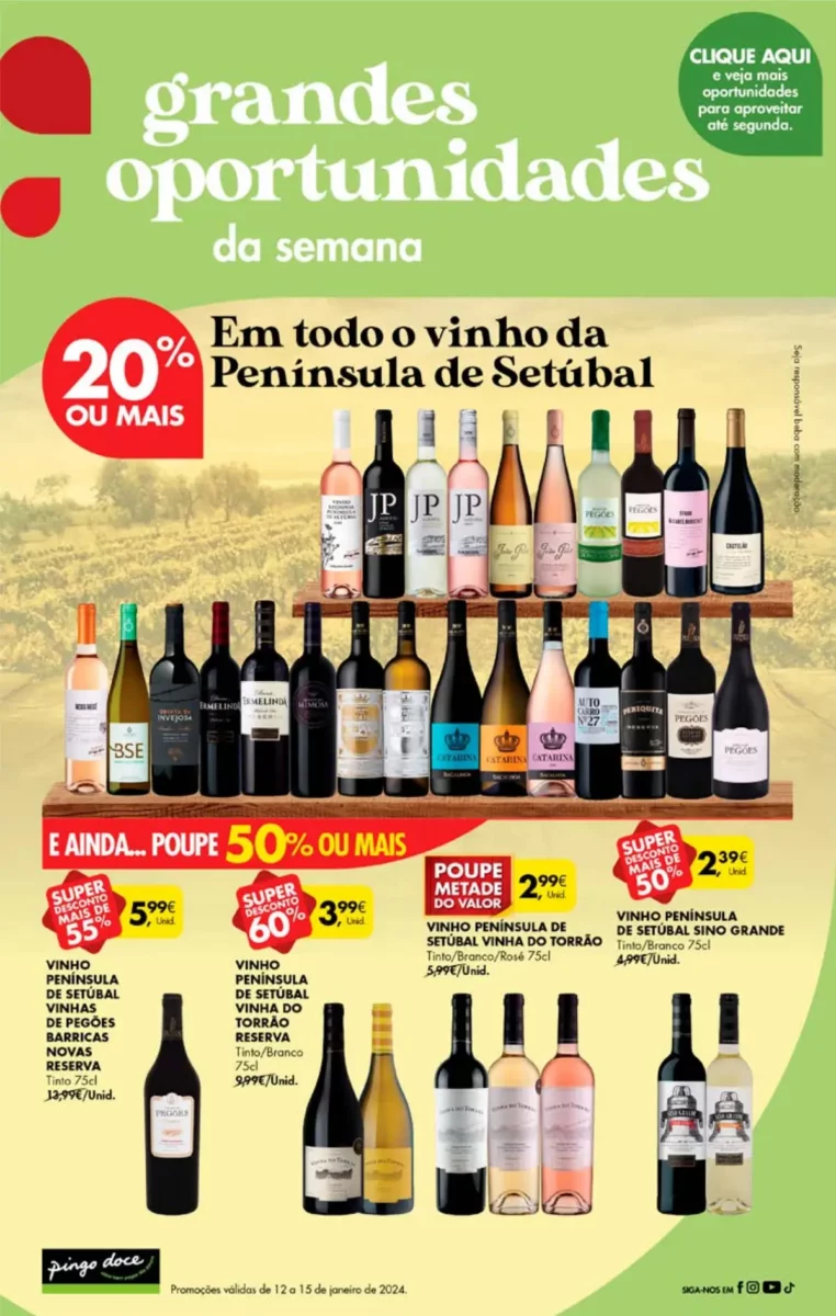 Antevis&atilde;o Folheto Pingo Doce fim-de-semana (12 a 15 janeiro)