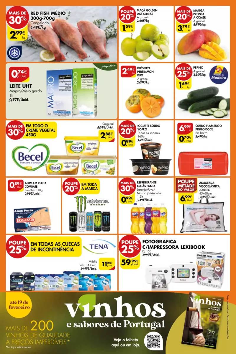 Antevis&atilde;o Folheto Pingo Doce fim-de-semana Madeira (19 a 22 janeiro)