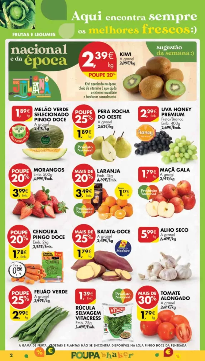 Antevis&atilde;o Folheto Pingo Doce Madeira (16 a 22 janeiro)