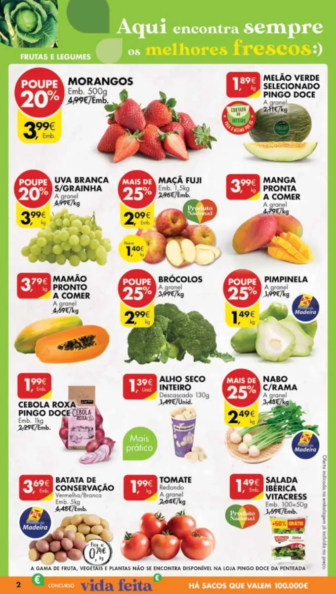 Antevis&atilde;o Folheto Pingo Doce Madeira (23 a 29 janeiro)