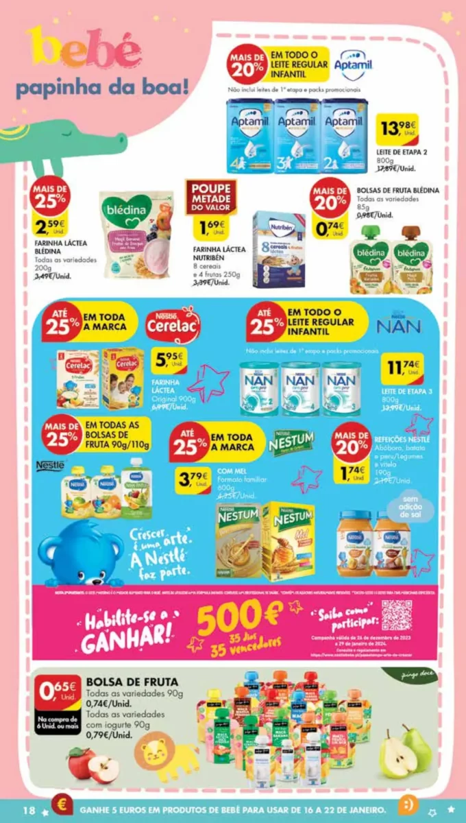 Antevis&atilde;o Folheto Pingo Doce Madeira (16 a 22 janeiro)