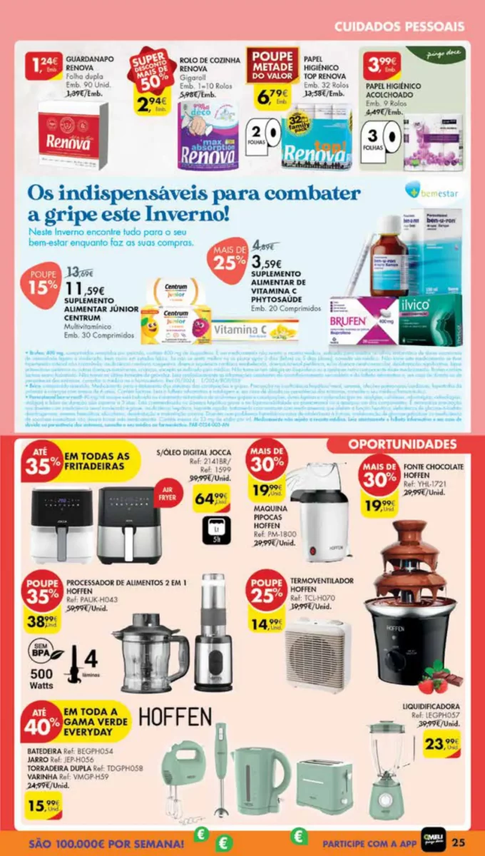 Antevis&atilde;o Folheto Pingo Doce Madeira (23 a 29 janeiro)