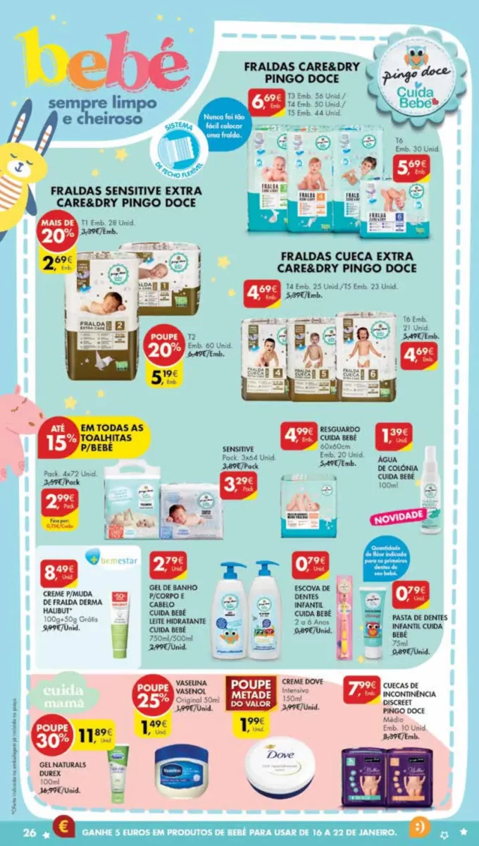 Antevis&atilde;o Folheto Pingo Doce Madeira (9 a 15 janeiro)