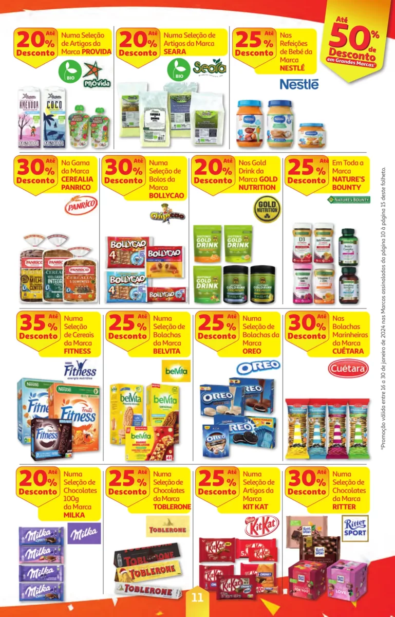 Folheto Auchan especial Pre&ccedil;os Redondos (16 a 30 janeiro)