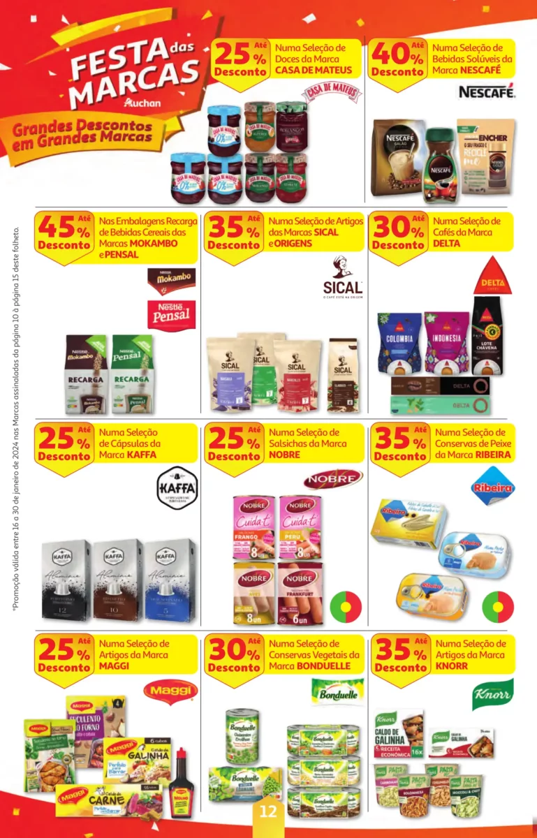 Folheto Auchan especial Pre&ccedil;os Redondos (16 a 30 janeiro)