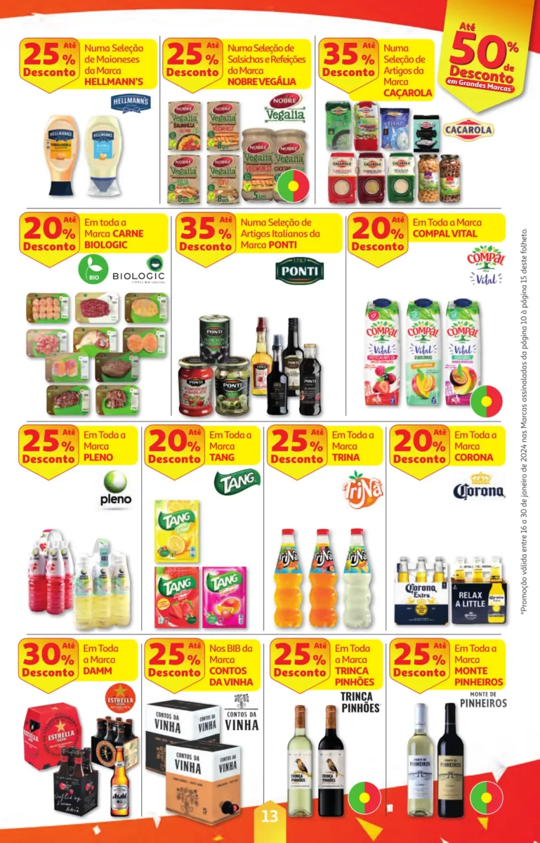 Folheto Auchan especial Pre&ccedil;os Redondos (16 a 30 janeiro)