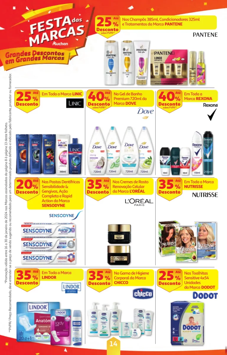 Folheto Auchan especial Pre&ccedil;os Redondos (16 a 30 janeiro)