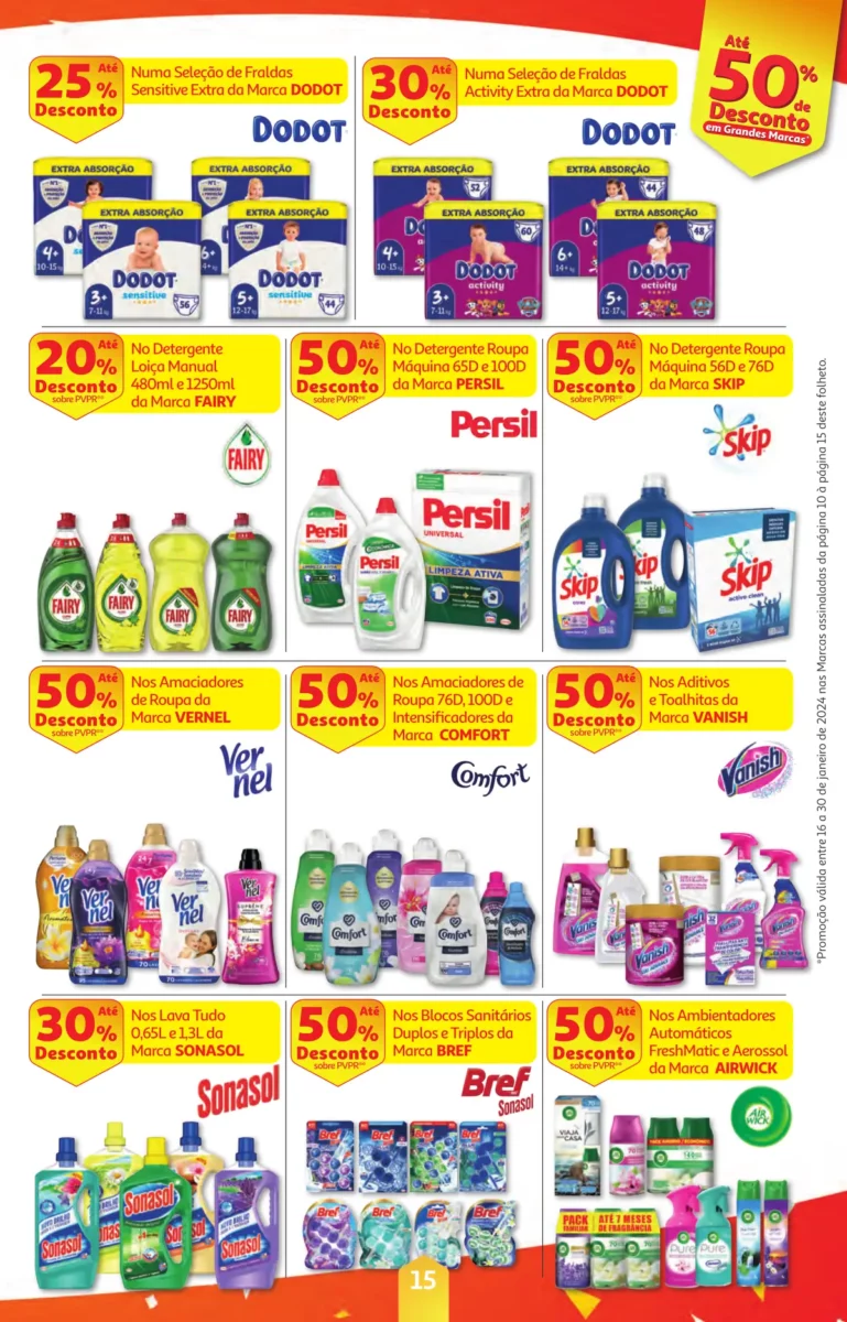 Folheto Auchan especial Pre&ccedil;os Redondos (16 a 30 janeiro)