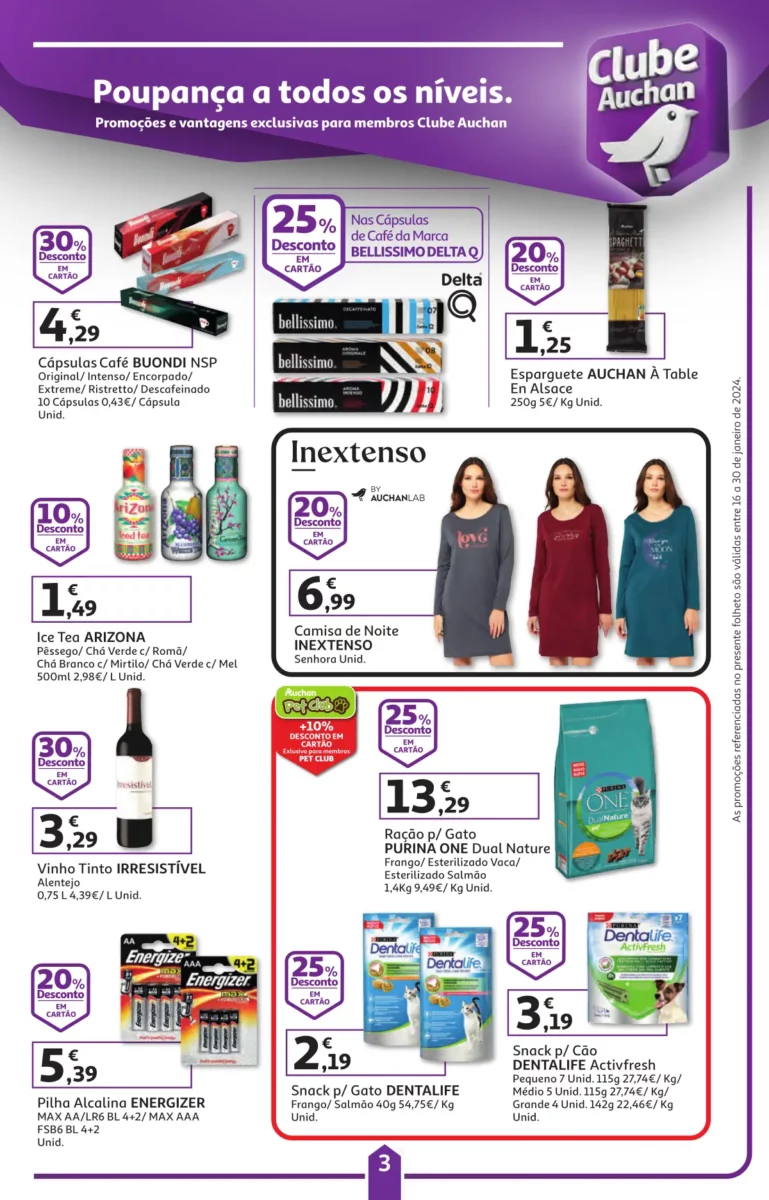 Folheto Auchan especial Pre&ccedil;os Redondos (16 a 30 janeiro)
