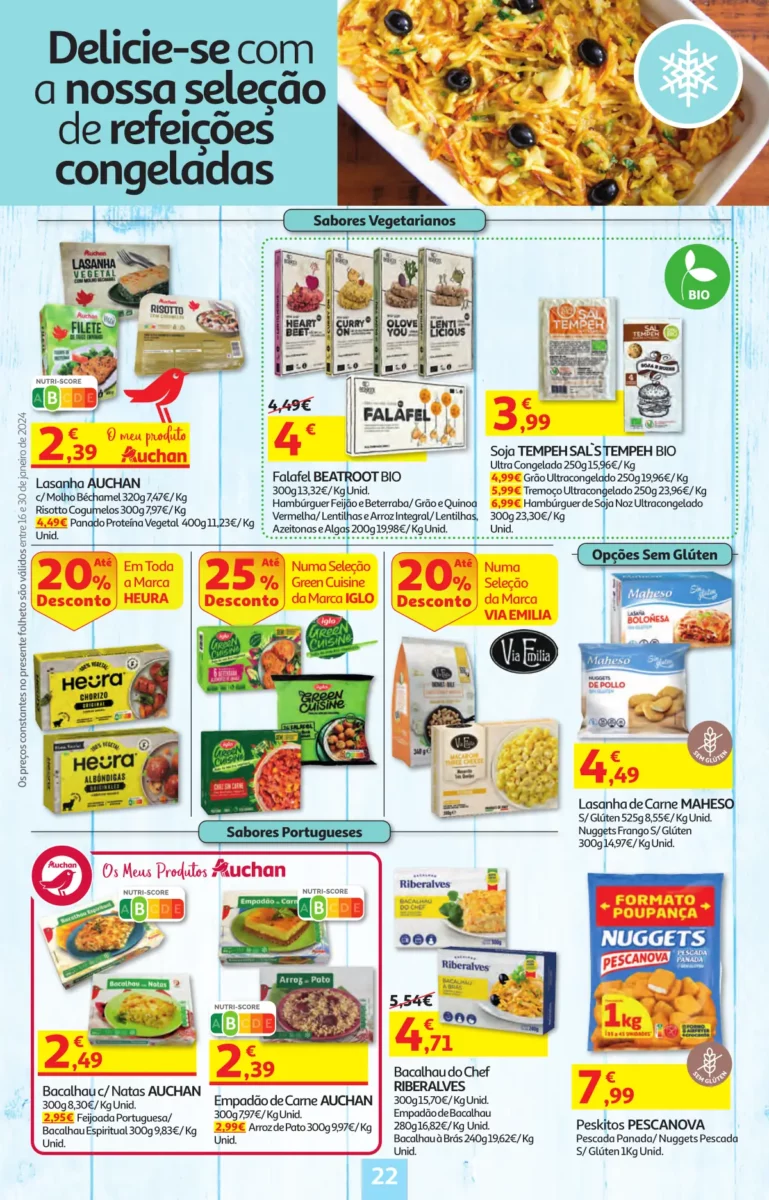 Folheto Auchan especial Pre&ccedil;os Redondos (16 a 30 janeiro)