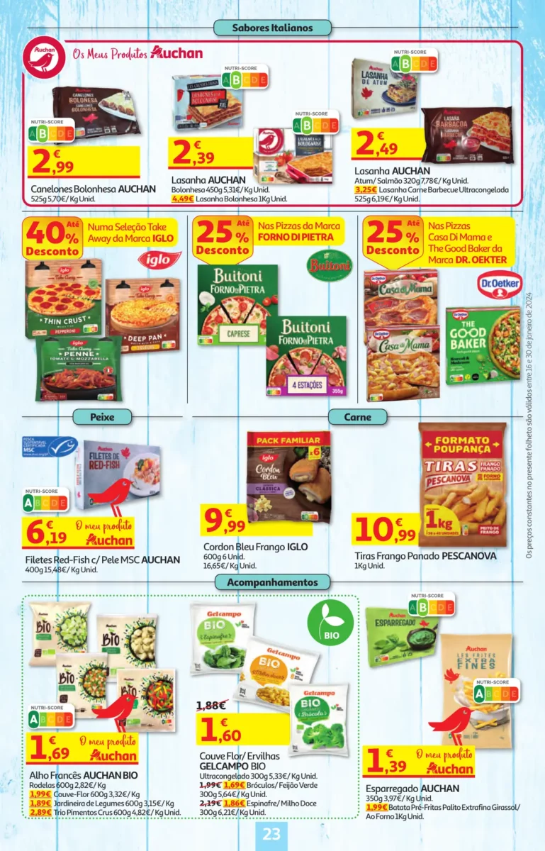 Folheto Auchan especial Pre&ccedil;os Redondos (16 a 30 janeiro)