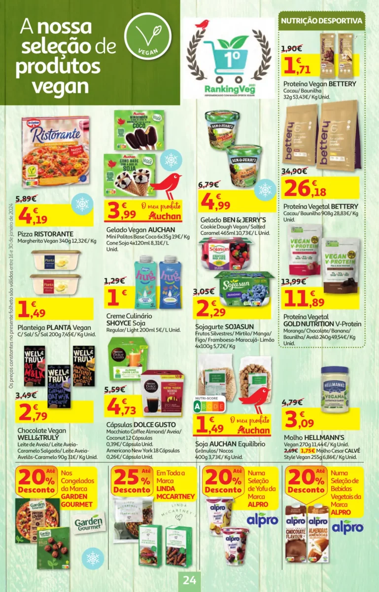 Folheto Auchan especial Pre&ccedil;os Redondos (16 a 30 janeiro)