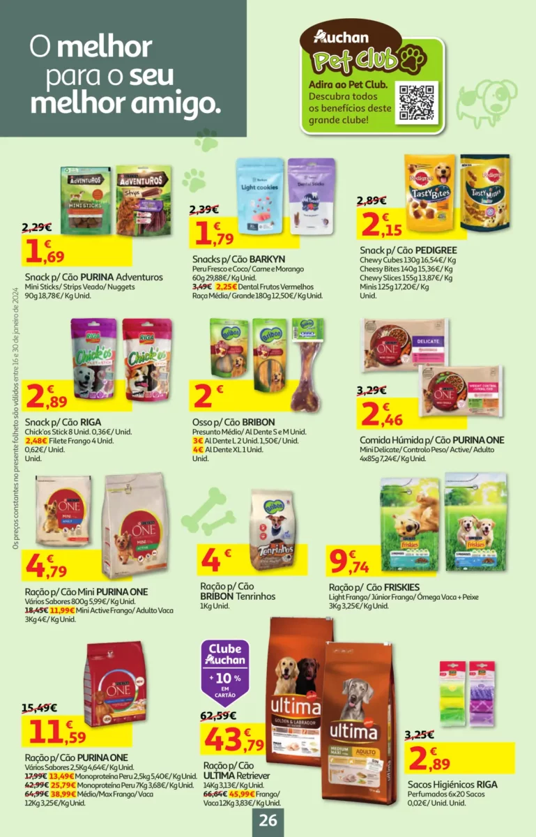 Folheto Auchan especial Pre&ccedil;os Redondos (16 a 30 janeiro)