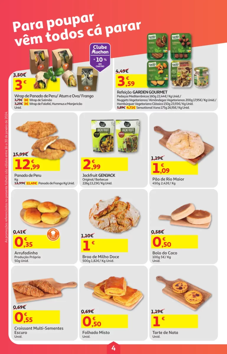 Folheto Auchan especial Pre&ccedil;os Redondos (16 a 30 janeiro)