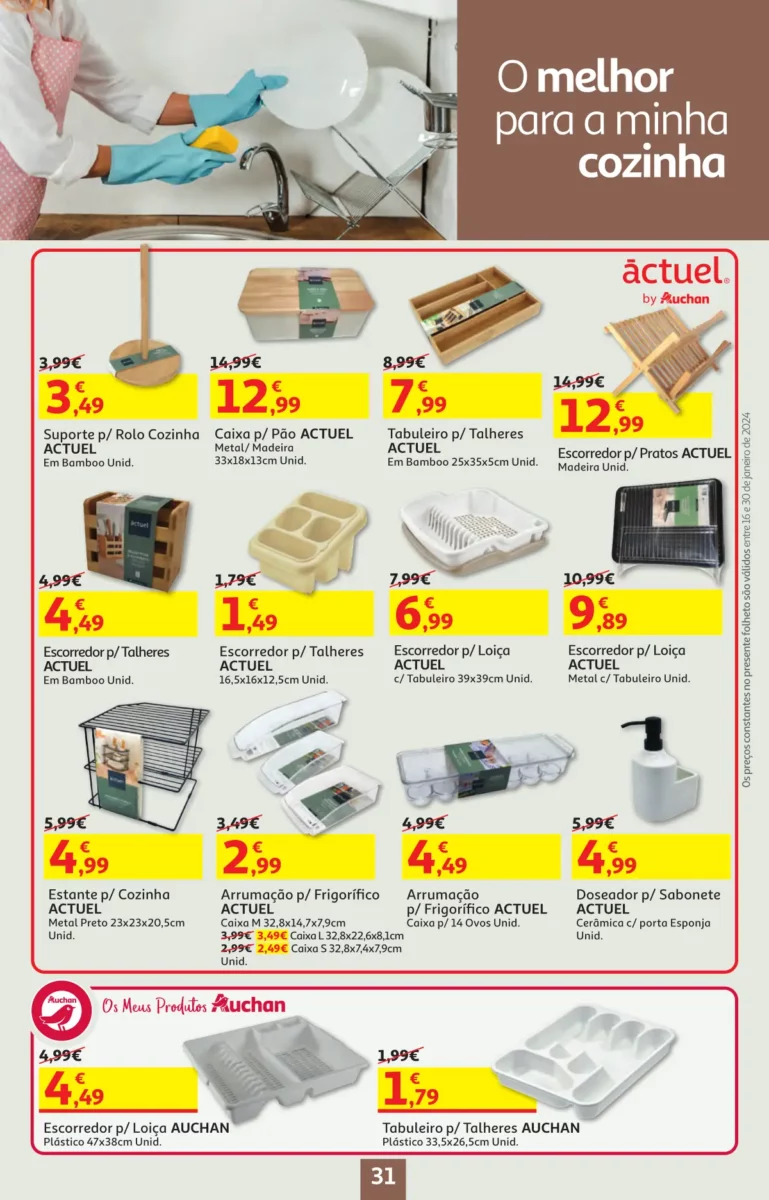 Folheto Auchan especial Pre&ccedil;os Redondos (16 a 30 janeiro)