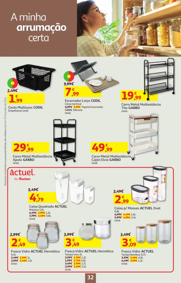 Folheto Auchan especial Pre&ccedil;os Redondos (16 a 30 janeiro)