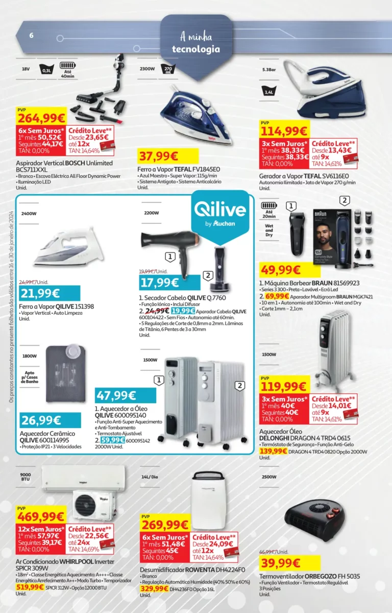 Folheto Auchan especial Pre&ccedil;os Redondos (16 a 30 janeiro)