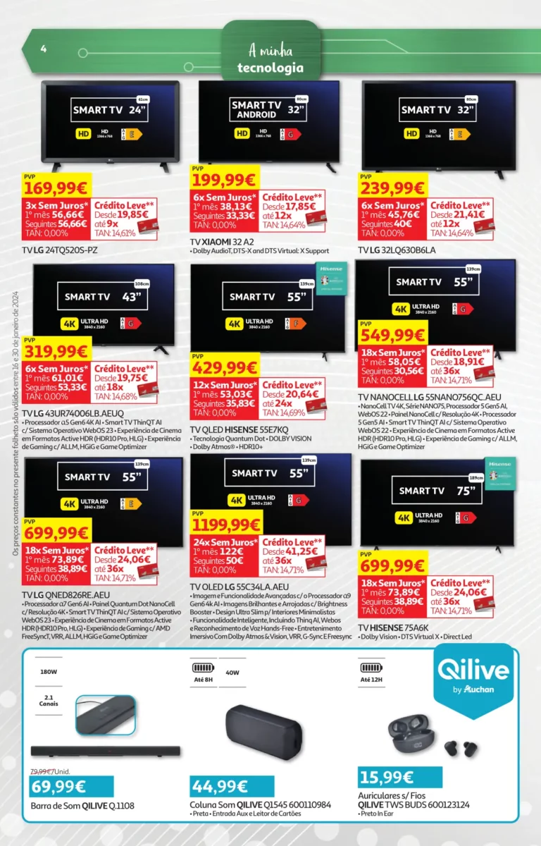 Folheto Auchan especial Pre&ccedil;os Redondos (16 a 30 janeiro)