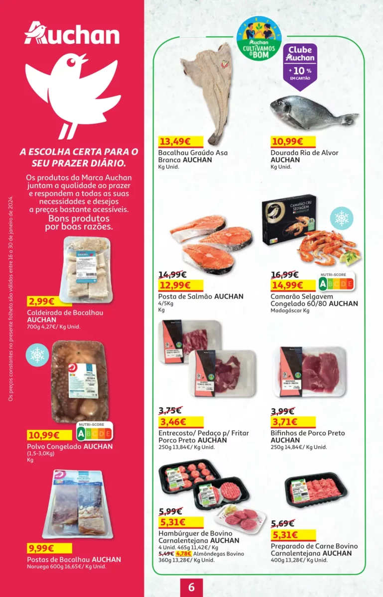 Folheto Auchan especial Pre&ccedil;os Redondos (16 a 30 janeiro)