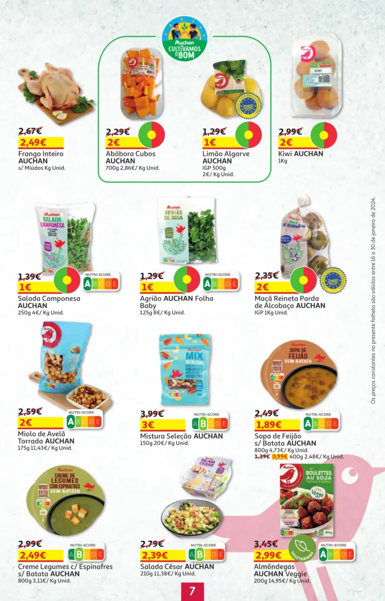 Folheto Auchan especial Pre&ccedil;os Redondos (16 a 30 janeiro)