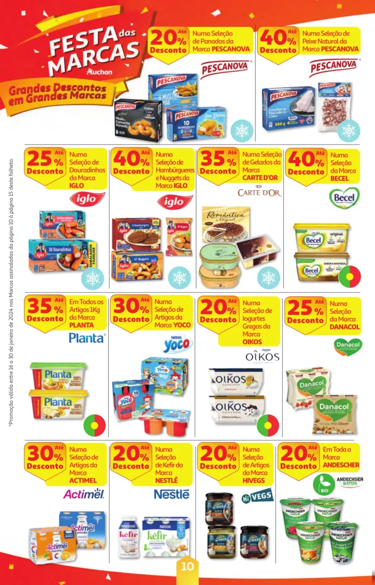 Folheto Auchan especial Pre&ccedil;os Redondos (16 a 30 janeiro)
