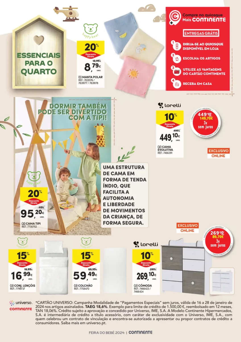 Folheto Continente Beb&eacute; (16 a 28 janeiro)