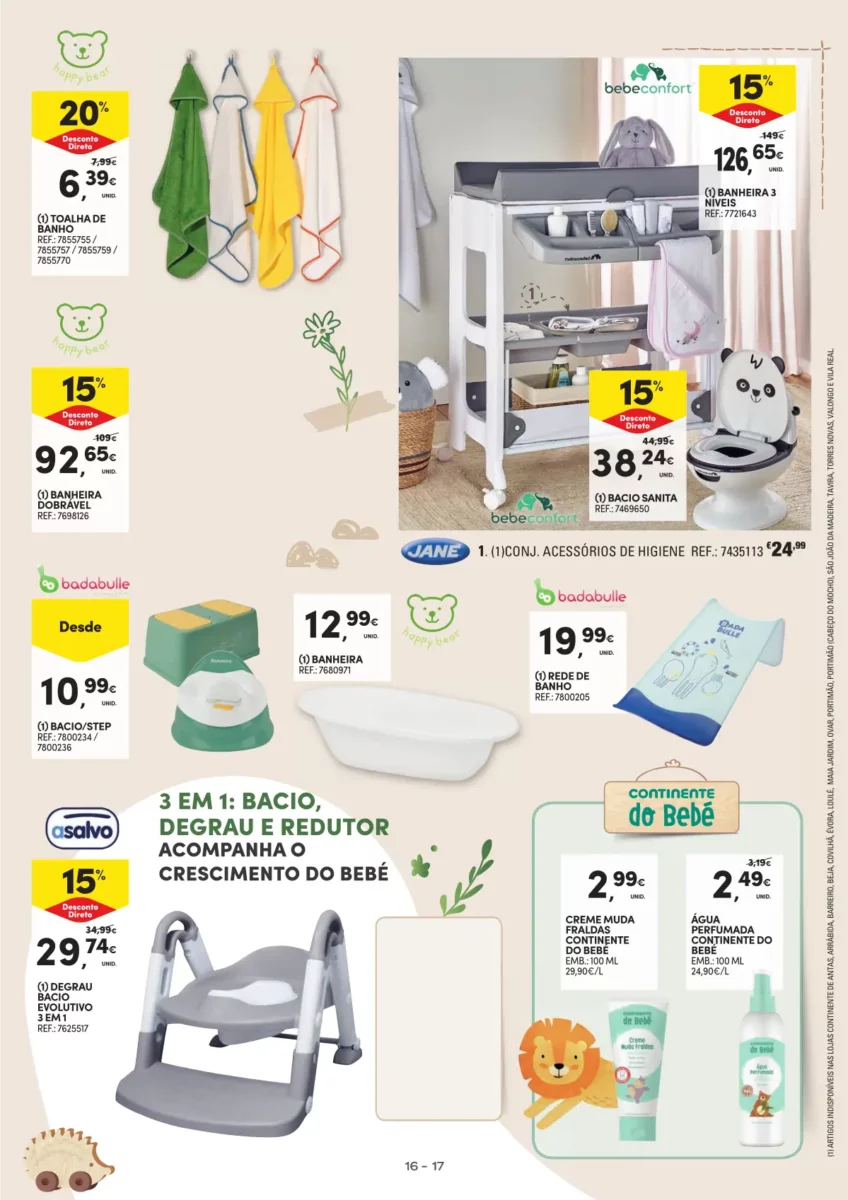 Folheto Continente Beb&eacute; (16 a 28 janeiro)