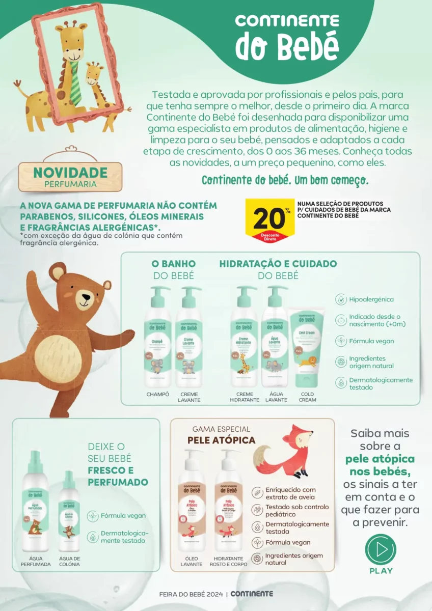 Folheto Continente Beb&eacute; (16 a 28 janeiro)