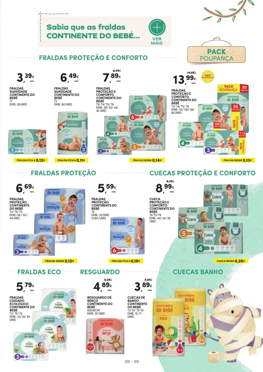 Folheto Continente Beb&eacute; (16 a 28 janeiro)